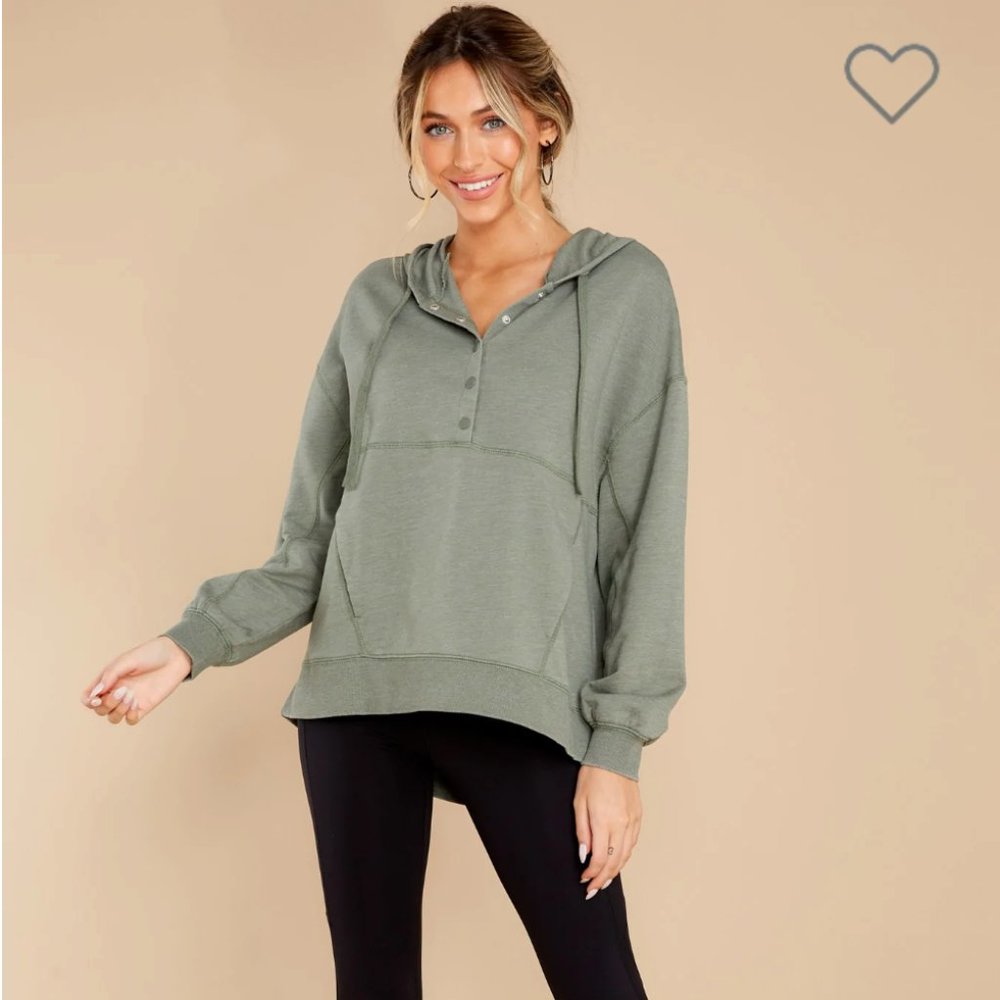 Z SUPPLY Coastal Forest Hoodie in Sage Grey - XS NWT